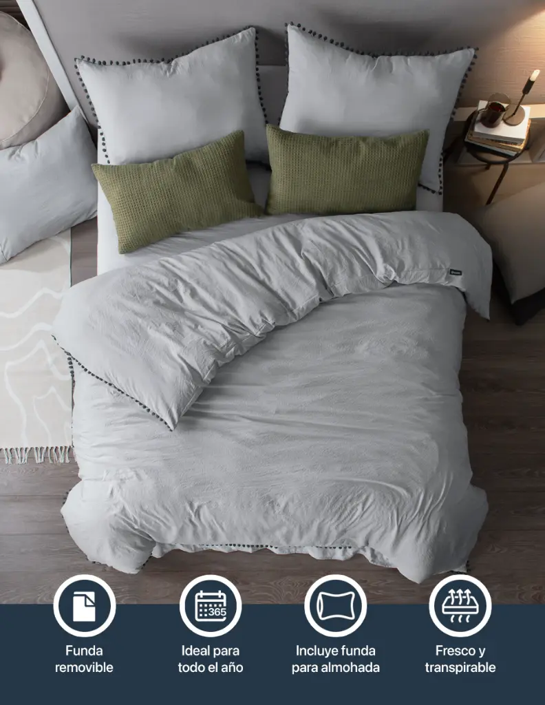 Esquimal-Funda-Duvet-Microfibra-Pompones-Gris-Claro-Gris-06.webp