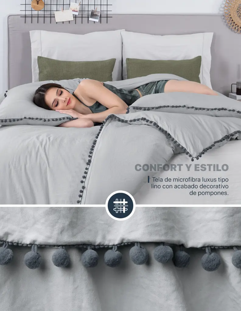 Esquimal-Funda-Duvet-Microfibra-Pompones-Gris-Claro-Gris-03.webp