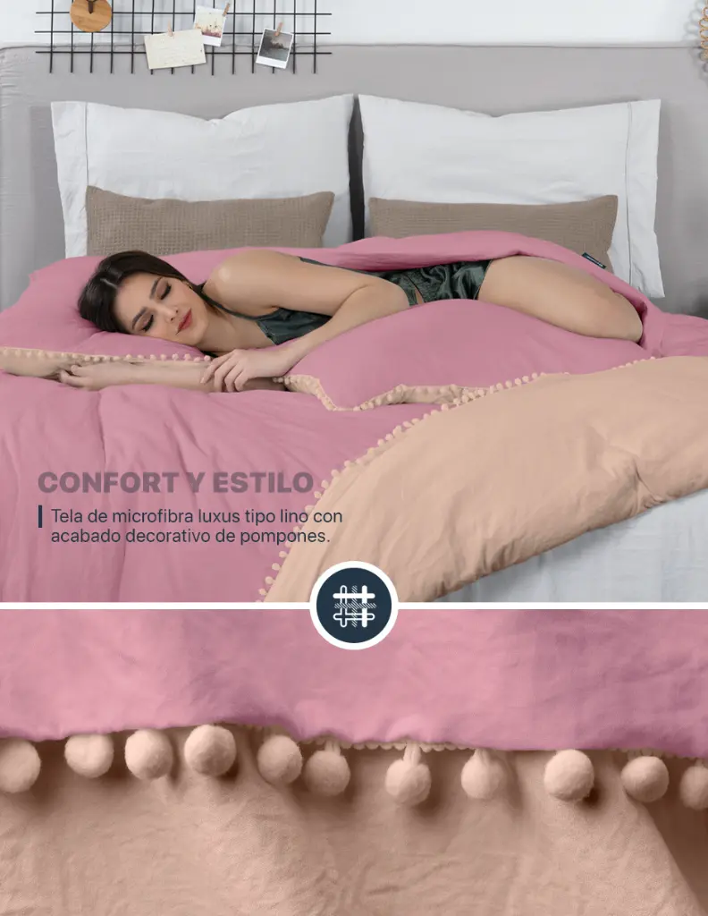 Esquimal-Funda-Duvet-Microfibra-Pompones-Rosa-Durazno-03.webp