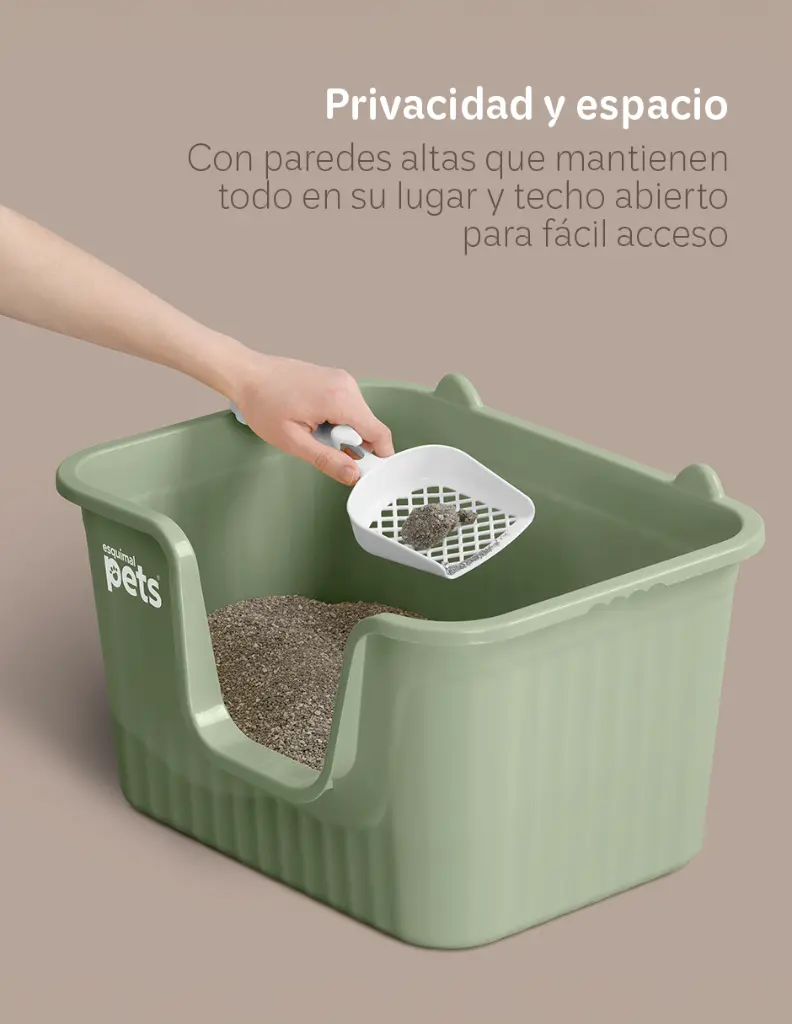 Esquimal-Pets-Arenero-Gato-Verde-Regular-Antisalpicaduras-02.webp