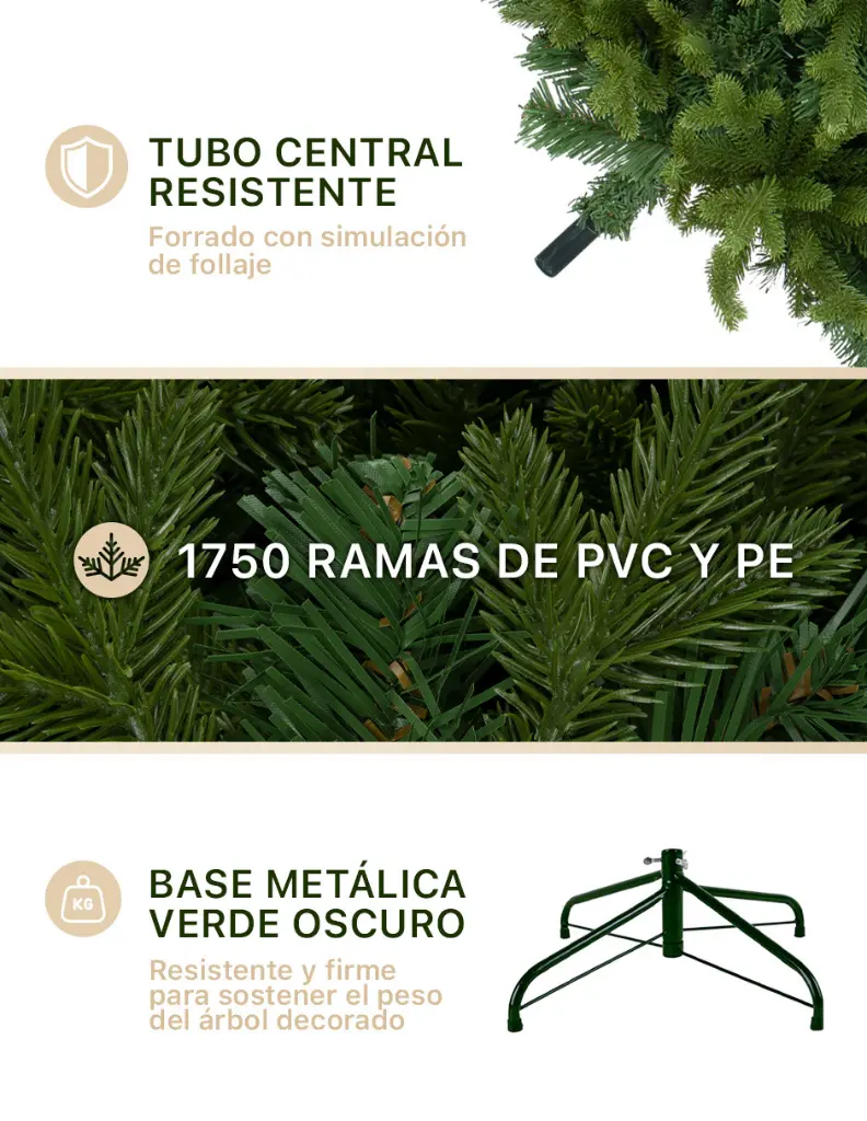 3-CHCT175-Esquimal-Arbol-Navidad-Verde-Olivo-Ramas-PVC-PE.webp