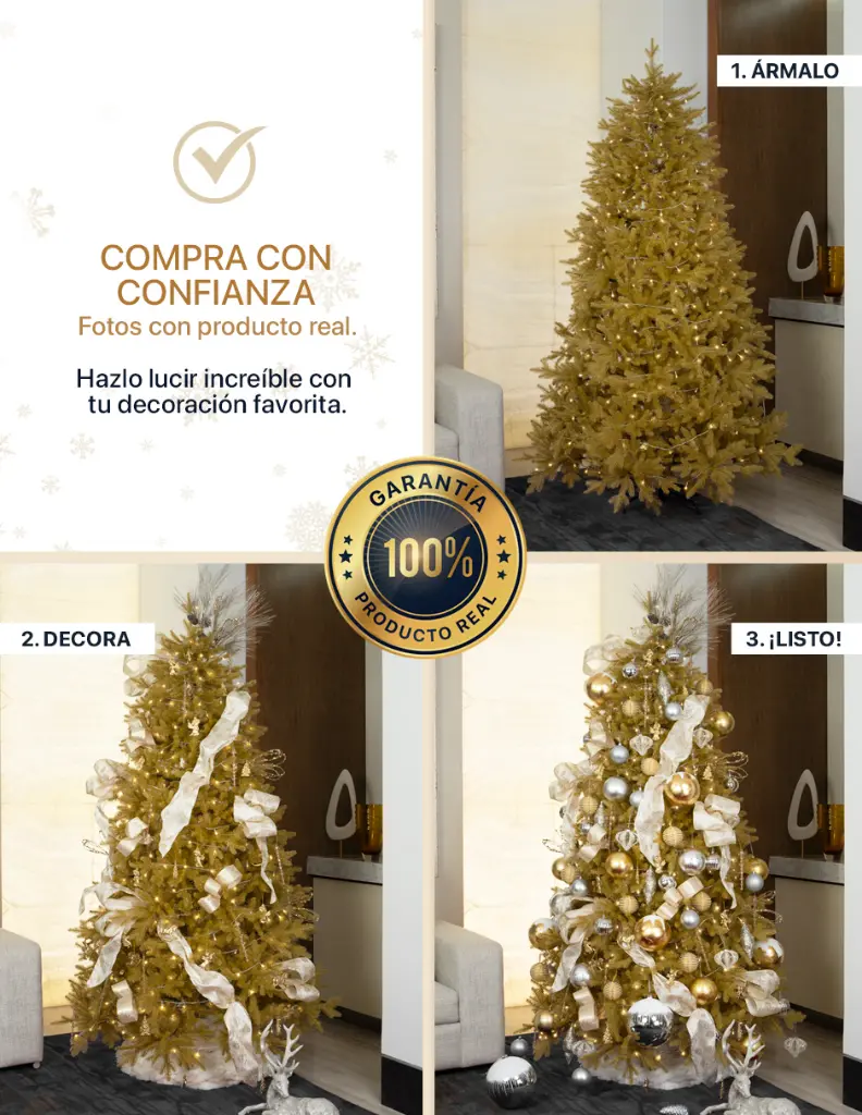 6-MCT250-Esquimal-Arbol-Navidad-Dorado-Decoracion-pasos.webp