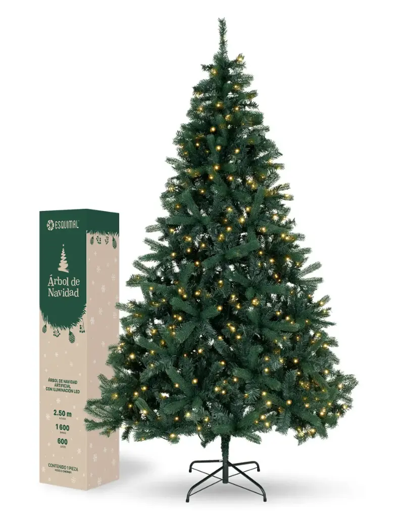 ARBOL DE NAVIDAD 1600 RAMAS C/LED