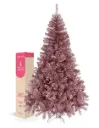 ÁRBOL DE NAVIDAD METÁLICO ROSA FRONDOSO CÓNICO CEDRO DEL HIMALAYA 