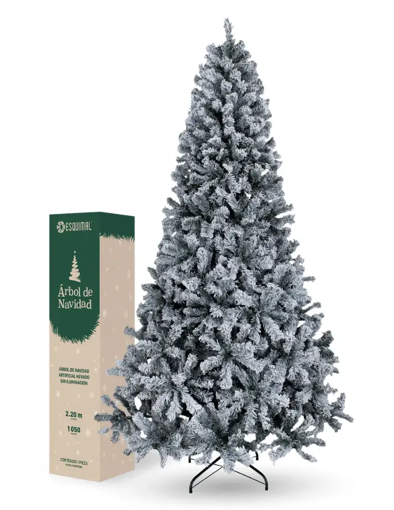 ARBOL DE NAVIDAD NEVADO 1050 RAMAS