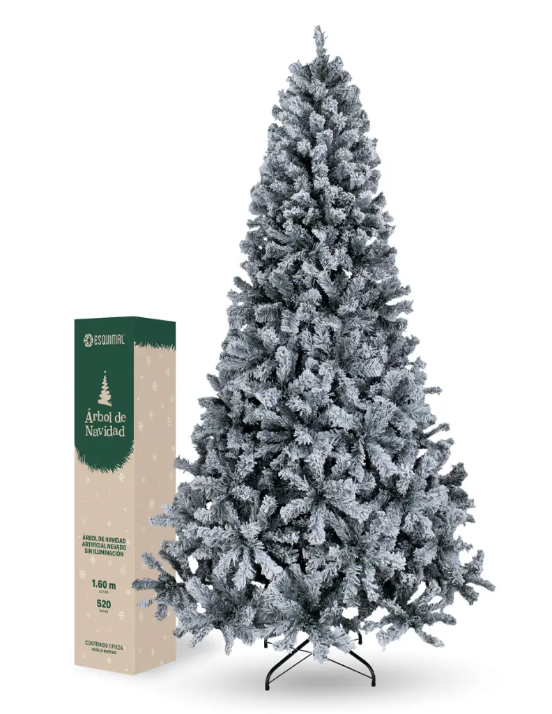 ARBOL DE NAVIDAD NEVADO 520 RAMAS