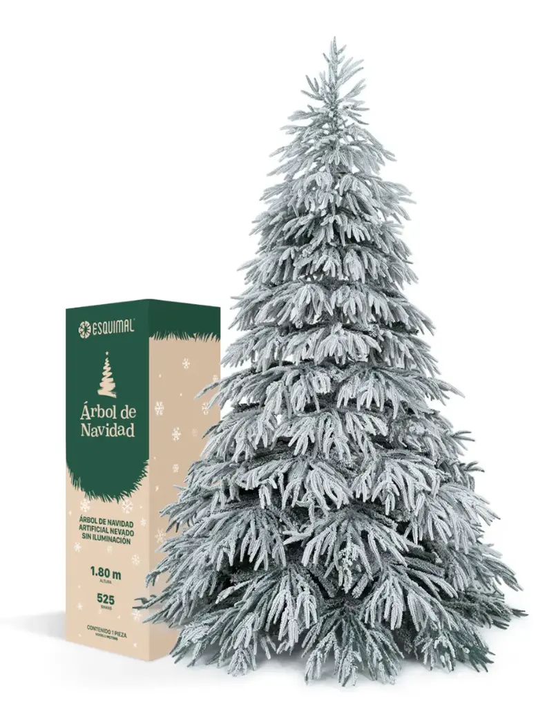 ÁRBOL DE NAVIDAD VERDE NEVADO CLÁSICO CEDRO DEL HIMALAYA