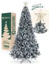 ÁRBOL DE NAVIDAD NEVADO CLÁSICO FORMA CÓNICA