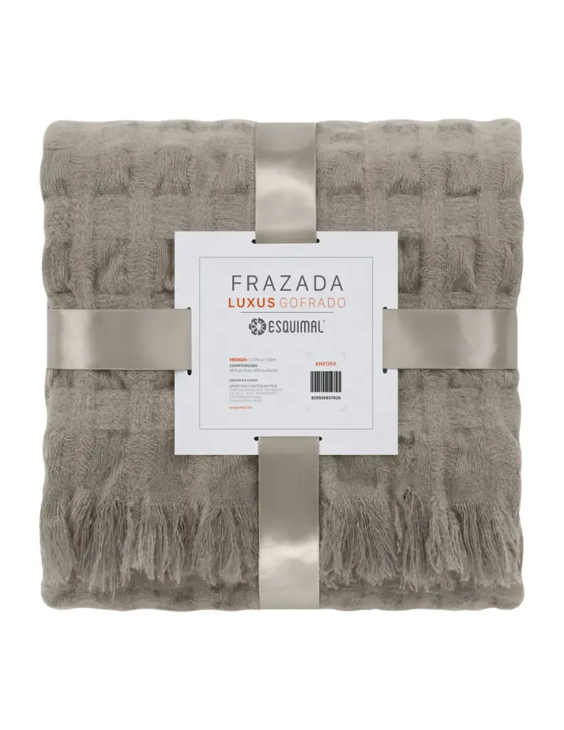 FRAZADA LUXUS GOFRADO SUAVE ANFORA