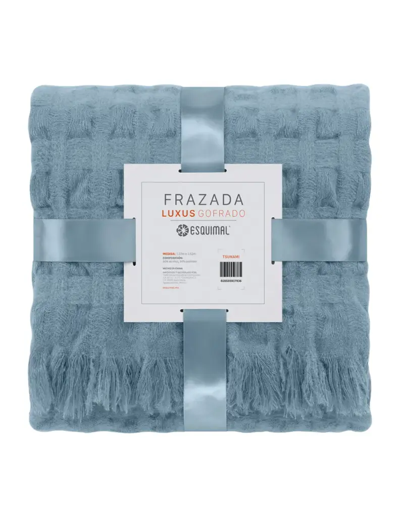 FRAZADA LUXUS GOFRADO SUAVE TSUNAMI