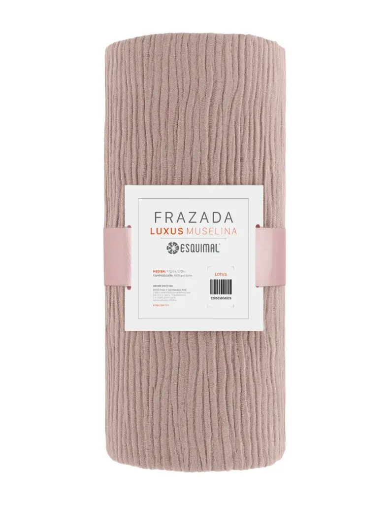 FRAZADA LUXUS MUSELINA LOTUS