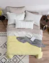 100% POLIESTER PINSONIC EDREDÓN SET (edredón funda de almohada) teñido (esq) DHARA
