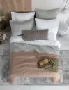 100% POLiESTER PINSONIC EDREDÓN SET (edredón+funda de almohada) teñido (esq) BRUMA