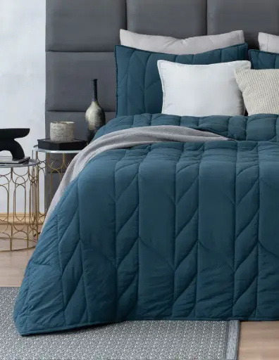 EDREDÓN DUVET TRENZADO AZUL OCEANO