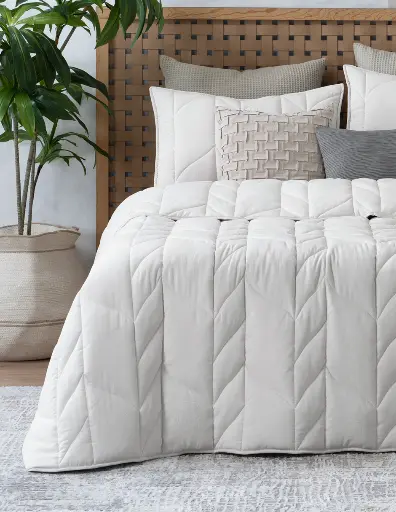 EDREDÓN DUVET TRENZADO HUESO