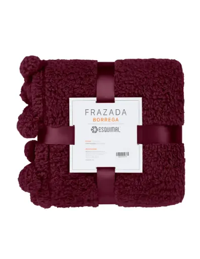 [PM0197640] FRAZADA BORREGA CABERNET
