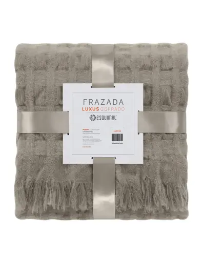 [PM0186528] FRAZADA LUXUS GOFRADO SUAVE ANFORA