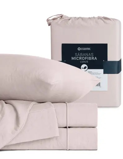 SABANA MICROFIBRA PRELAVADA ROSA CLARO