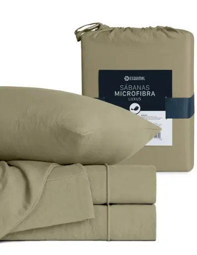 SABANA MICROFIBRA PRELAVADA VERDE