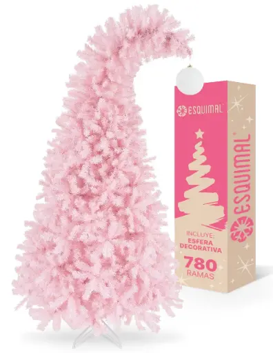 ÁRBOL DE NAVIDAD GORRO DE SANTA CON ESFERA
